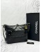 CHANEL MEDIUM GABRIELLE SHOULDER AND CROSSBODY BAG IN BLACK AGED CALFSKIN LEATHER