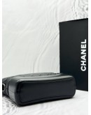 CHANEL MEDIUM GABRIELLE SHOULDER AND CROSSBODY BAG IN BLACK AGED CALFSKIN LEATHER