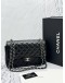 CHANEL CLASSIC JUMBO DOUBLE FLAP SHOULDER BAG IN BLACK LAMBSKIN LEATHER -FULL SET-