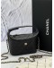 (LIKE NEW) MICROCHIP CHANEL 25 MINI HOBO CHAIN BAG IN BLACK CAVIAR LEATHER -FULL SET-