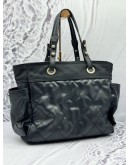 (CLEAR STOCK) CHANEL PARIS BIARRITZ TOTE BAG IN BLACK LEATHER WITH CANVAS