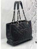 (CNY PROMO) CHANEL GST GRAND SHOPPING TOTE BAG IN BLACK CAVIAR LEATHER