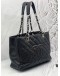 (CNY PROMO) CHANEL GST GRAND SHOPPING TOTE BAG IN BLACK CAVIAR LEATHER