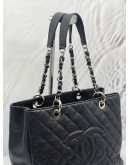 (CNY PROMO) CHANEL GST GRAND SHOPPING TOTE BAG IN BLACK CAVIAR LEATHER