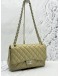CHANEL CLASSIC JUMBO DOUBLE FLAP SHOULDER BAG IN BEIGE CAVIAR LEATHER