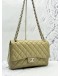 CHANEL CLASSIC JUMBO DOUBLE FLAP SHOULDER BAG IN BEIGE CAVIAR LEATHER