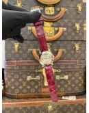 (LIKE NEW) 2023 CHOPARD HAPPY SPORT DIAMOND SOLID ROSE GOLD BEZEL REF 278509-6002 MOTHER OF PEARL DIAMOND DIAL 30MM QUARTZ WATCH -FULL SET-