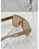 CHRISTIAN DIOR A3U SIGNATURE SUNGLASSES IN METALLIC PINK