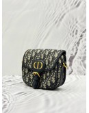 CHRISTIAN DIOR MICRO DIOR BOBBY CROSSBODY BAG IN BLUE DIOR OBLIQUE JACQUARD WITH CALFSKIN LEATHER