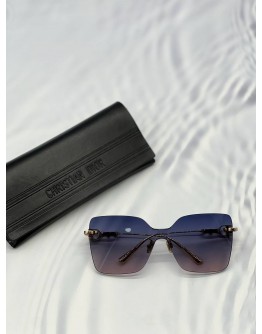 CHRISTIAN DIOR CD CHAIN SUNGLASSES IN BLUE GRADIENT