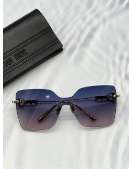 CHRISTIAN DIOR CD CHAIN SUNGLASSES IN BLUE GRADIENT