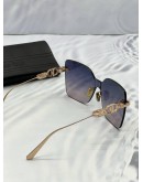 CHRISTIAN DIOR CD CHAIN SUNGLASSES IN BLUE GRADIENT
