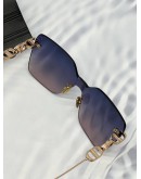 CHRISTIAN DIOR CD CHAIN SUNGLASSES IN BLUE GRADIENT