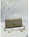 CHRISTIAN DIOR DIORAMA WALLET ON CHAIN IN GOLD LEATHER