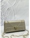 CHRISTIAN DIOR DIORAMA WALLET ON CHAIN IN GOLD LEATHER