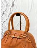 CHRISTIAN DIOR SATCHEL HANDBAG IN BROWN LEATHER 