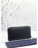 (LIKE NEW) CHRISTIAN DIOR ZIPPED LONG WALLET IN BLACK DIOR GRAVITY LEATHER