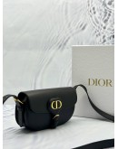 (LIKE NEW) CHRISTIAN DIOR BOBBY EAST-WEST CROSSBODY BAG IN BLACK GRAINED CALFSKIN LEATHER -FULL SET-