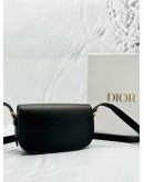 (LIKE NEW) CHRISTIAN DIOR BOBBY EAST-WEST CROSSBODY BAG IN BLACK GRAINED CALFSKIN LEATHER -FULL SET-