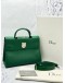 CHRISTIAN DIOR DIOREVER MINI TOP HANDLE BAG IN GREEN GRAINED CALFSKIN LEATHER -FULL SET-