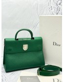 CHRISTIAN DIOR DIOREVER MINI TOP HANDLE BAG IN GREEN GRAINED CALFSKIN LEATHER -FULL SET-