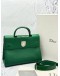 CHRISTIAN DIOR DIOREVER MINI TOP HANDLE BAG IN GREEN GRAINED CALFSKIN LEATHER -FULL SET-