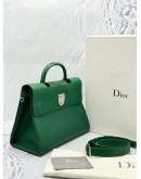 CHRISTIAN DIOR DIOREVER MINI TOP HANDLE BAG IN GREEN GRAINED CALFSKIN LEATHER -FULL SET-