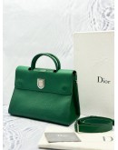 CHRISTIAN DIOR DIOREVER MINI TOP HANDLE BAG IN GREEN GRAINED CALFSKIN LEATHER -FULL SET-