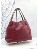 COACH EDIE SHOULDER BAG IN RED LEATHER 