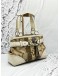 COACH HAMPTON HANDBAG IN BEIGE CC SIGNATURE CANVAS WITH WHITE LEATHER