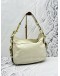 COACH HOBO SHOULDER BAG IN IVORY CALFSKIN LEATHER
