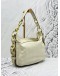COACH HOBO SHOULDER BAG IN IVORY CALFSKIN LEATHER