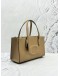 (LIKE NEW) COACH NINA SMALL TOTE TOP HANDLE AND SHOULDER BAG IN TAUPE CALFSKIN LEATHER