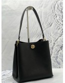 (LIKE NEW) COACH CHARLIE BUCKET SHOULDER BAG IN BLACK PEBBLED LEATHER