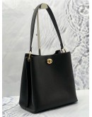 (LIKE NEW) COACH CHARLIE BUCKET SHOULDER BAG IN BLACK PEBBLED LEATHER