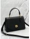 (LIKE NEW) COACH TILLY TOP HANDLE BAG IN BLACK GRAINED CALFSKIN LEATHER