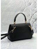 (LIKE NEW) COACH TILLY TOP HANDLE BAG IN BLACK GRAINED CALFSKIN LEATHER