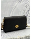 (BRAND NEW) COACH CROSSTOWN CROSSBODY BAG IN BLACK PEBBLED LEATHER