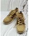 (CNY PROMO) LOUIS VUITTON AFTERGAME SNEAKERS SIZE 38 IN GOLD FABRIC WITH LEATHER