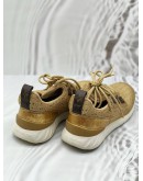 (CNY PROMO) LOUIS VUITTON AFTERGAME SNEAKERS SIZE 38 IN GOLD FABRIC WITH LEATHER