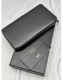 MONT BLANC TRAVEL WALLET IN BLACK LEATHER -FULL SET-