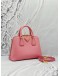 (LIKE NEW) PRADA PROMENADE SMALL BAG IN LIGHT PINK SAFFIANO LUX LEATHER