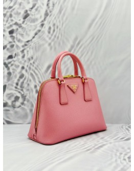 (LIKE NEW) PRADA PROMENADE SMALL BAG IN LIGHT PINK SAFFIANO LUX LEATHER