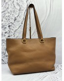 PRADA TOTE SHOULDER BAG IN BROWN LEATHER 