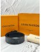 (LIKE NEW) LOUIS VUITTON INITIALES 40MM REVERSIBLE BELT SIZE 110/44 IN BLACK MONOGRAM ECLIPSE CANVAS WITH LEATHER -FULL SET-