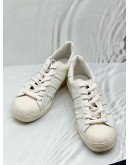 (CNY PROMO) PRADA X ADIDAS SUPERSTAR LOW CUT SNEAKERS SIZE 6 IN WHITE LEATHER