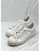 (CNY PROMO) PRADA X ADIDAS SUPERSTAR LOW CUT SNEAKERS SIZE 6 IN WHITE LEATHER