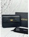 (UNUSED) VERSACE MEDUSA BIGGIE CLUTCH IN BLACK LEATHER -FULL SET-