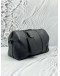(LIKE NEW) MICROCHIP LOUIS VUITTON CITY KEEPALL IN BLACK LV AEROGRAM LEATHER 