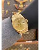ROLEX DAY-DATE 36 PRESIDENT BARK 18K 750 YELLOW GOLD REF 18248 DIAMOND DIAL 36MM AUTOMATIC WATCH